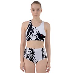 Black Dragon Animal Racer Back Bikini Set