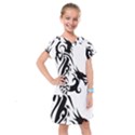 Black Dragon Animal Kids  Drop Waist Dress View1