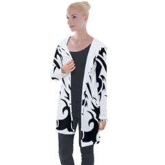 Black Dragon Animal Longline Hooded Cardigan