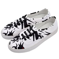 Black Dragon Animal Women s Classic Low Top Sneakers by HermanTelo