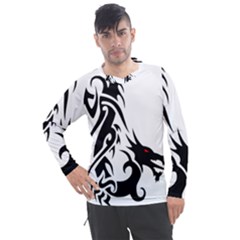 Black Dragon Animal Men s Pique Long Sleeve Tee