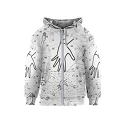 Hands Reference Art Drawing Kids  Zipper Hoodie