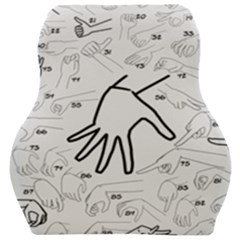 Hands Reference Art Drawing Car Seat Velour Cushion 