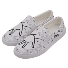 Hands Reference Art Drawing Men s Canvas Slip Ons