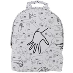 Hands Reference Art Drawing Mini Full Print Backpack by Mariart