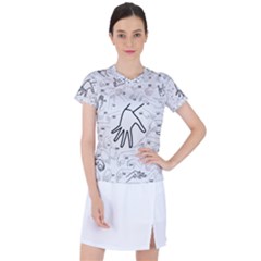 Hands Reference Art Drawing Women s Sports Top by Mariart