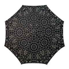 Modern Baroque Print Golf Umbrellas by dflcprintsclothing