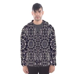 Modern Baroque Print Men s Hooded Windbreaker by dflcprintsclothing