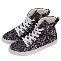 Modern Baroque Print Women s Hi-top Skate Sneakers