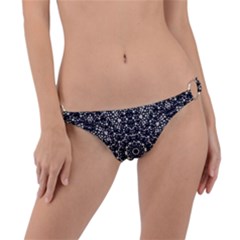 Modern Baroque Print Ring Detail Bikini Bottom