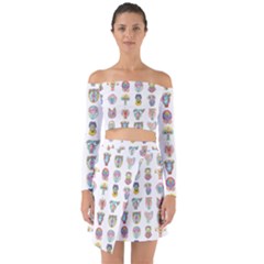 Female Reproductive System  Off Shoulder Top With Skirt Set by ArtByAng