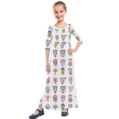 Female Reproductive System  Kids  Quarter Sleeve Maxi Dress by ArtByAng