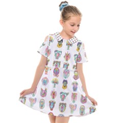 Female Reproductive System  Kids  Short Sleeve Shirt Dress by ArtByAng