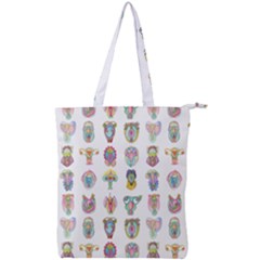 Female Reproductive System  Double Zip Up Tote Bag by ArtByAng