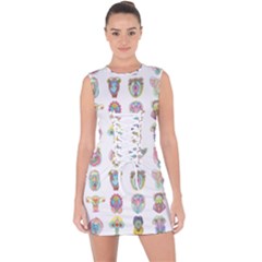 Female Reproductive System  Lace Up Front Bodycon Dress by ArtByAng