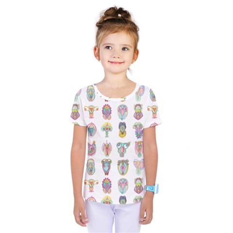 Female Reproductive System  Kids  One Piece Tee by ArtByAng