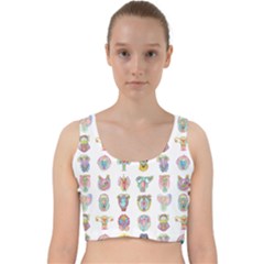 Female Reproductive System  Velvet Racer Back Crop Top by ArtByAng