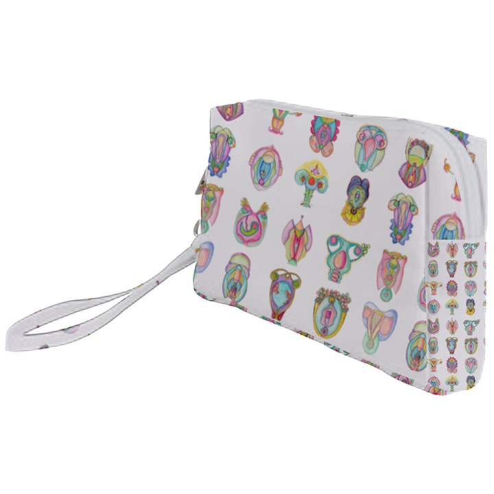 Female Reproductive System  Wristlet Pouch Bag (Small)