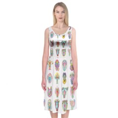 Female Reproductive System  Midi Sleeveless Dress