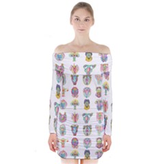 Female Reproductive System  Long Sleeve Off Shoulder Dress by ArtByAng