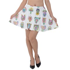 Female Reproductive System  Velvet Skater Skirt