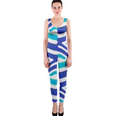 Colored Abstract Print1 One Piece Catsuit by dflcprintsclothing