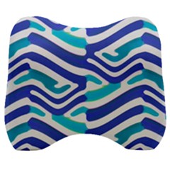 Colored Abstract Print1 Velour Head Support Cushion by dflcprintsclothing