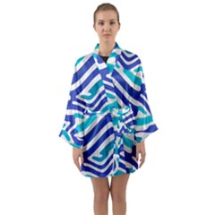 Colored Abstract Print1 Long Sleeve Satin Kimono by dflcprintsclothing