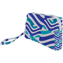 Colored Abstract Print1 Wristlet Pouch Bag (small)