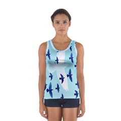 Illustrations Birds Flying Sport Tank Top 