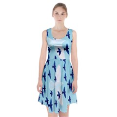 Illustrations Birds Flying Racerback Midi Dress