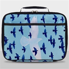 Illustrations Birds Flying Full Print Lunch Bag