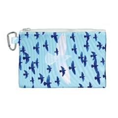 Illustrations Birds Flying Canvas Cosmetic Bag (large) by HermanTelo