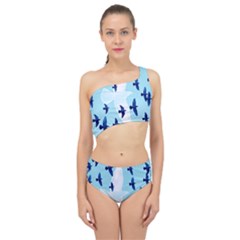 Illustrations Birds Flying Spliced Up Two Piece Swimsuit by HermanTelo