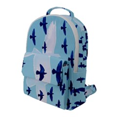 Illustrations Birds Flying Flap Pocket Backpack (large)