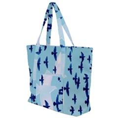 Illustrations Birds Flying Zip Up Canvas Bag by HermanTelo