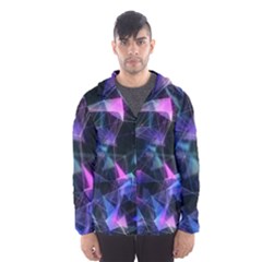 Abstract Atom Background Men s Hooded Windbreaker by Mariart