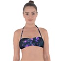 Abstract Atom Background Halter Bandeau Bikini Top View1