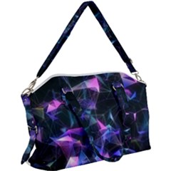 Abstract Atom Background Canvas Crossbody Bag by Mariart