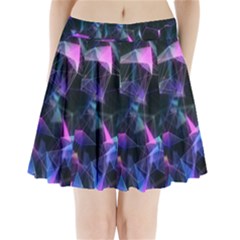 Abstract Atom Background Pleated Mini Skirt by Mariart