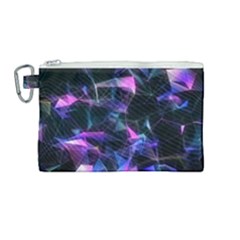 Abstract Atom Background Canvas Cosmetic Bag (medium)