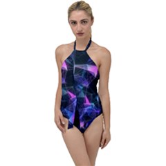 Abstract Atom Background Go With The Flow One Piece Swimsuit