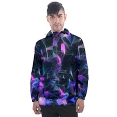 Abstract Atom Background Men s Front Pocket Pullover Windbreaker by Mariart