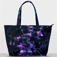 Abstract Atom Background Back Pocket Shoulder Bag 