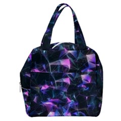 Abstract Atom Background Boxy Hand Bag