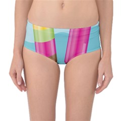 Ice Cream Parlour Mid-waist Bikini Bottoms by HermanTelo