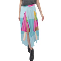 Ice Cream Parlour Velour Split Maxi Skirt by HermanTelo