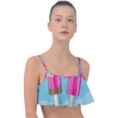 Ice Cream Parlour Frill Bikini Top by HermanTelo