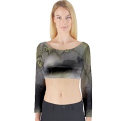 Wolf Evil Monster Long Sleeve Crop Top