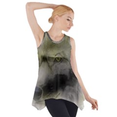 Wolf Evil Monster Side Drop Tank Tunic by HermanTelo